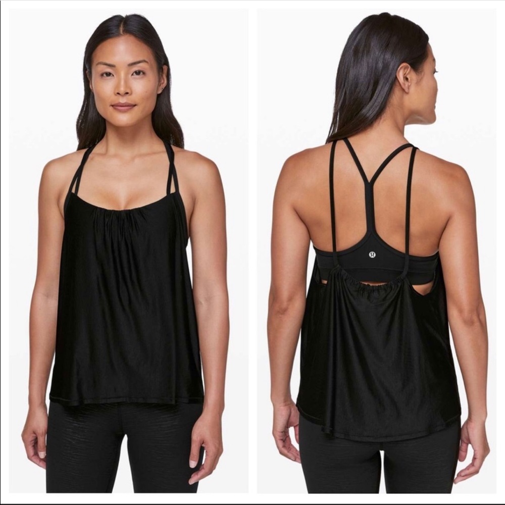 lululemon flow y 2 in 1 tank size 2